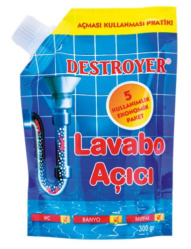Destroyer Lavabo Açıcı Granül 300 gr