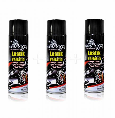 Ebrayn Lastik Parlatıcı Aerosol 500 ml x 3 Adet