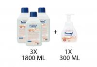 Fomy Köpük Sabun 3 x 1800 ml + 1 x 300 ml